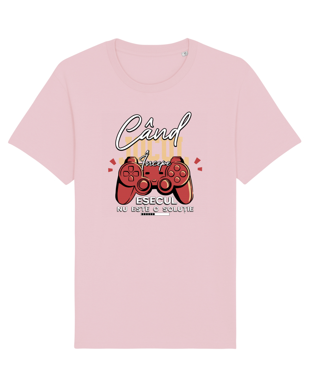 Tricou mânecă scurtă Unisex Rocker Cotton Pink