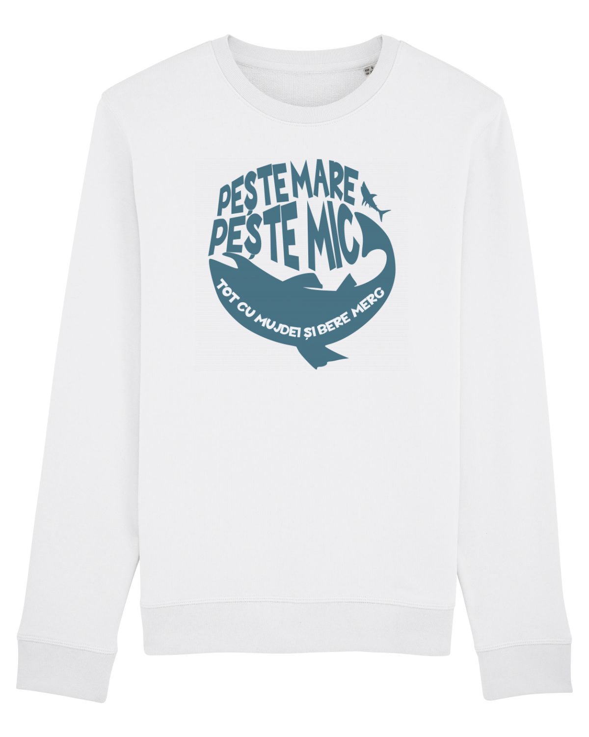 Bluză mânecă lungă Unisex Rise White