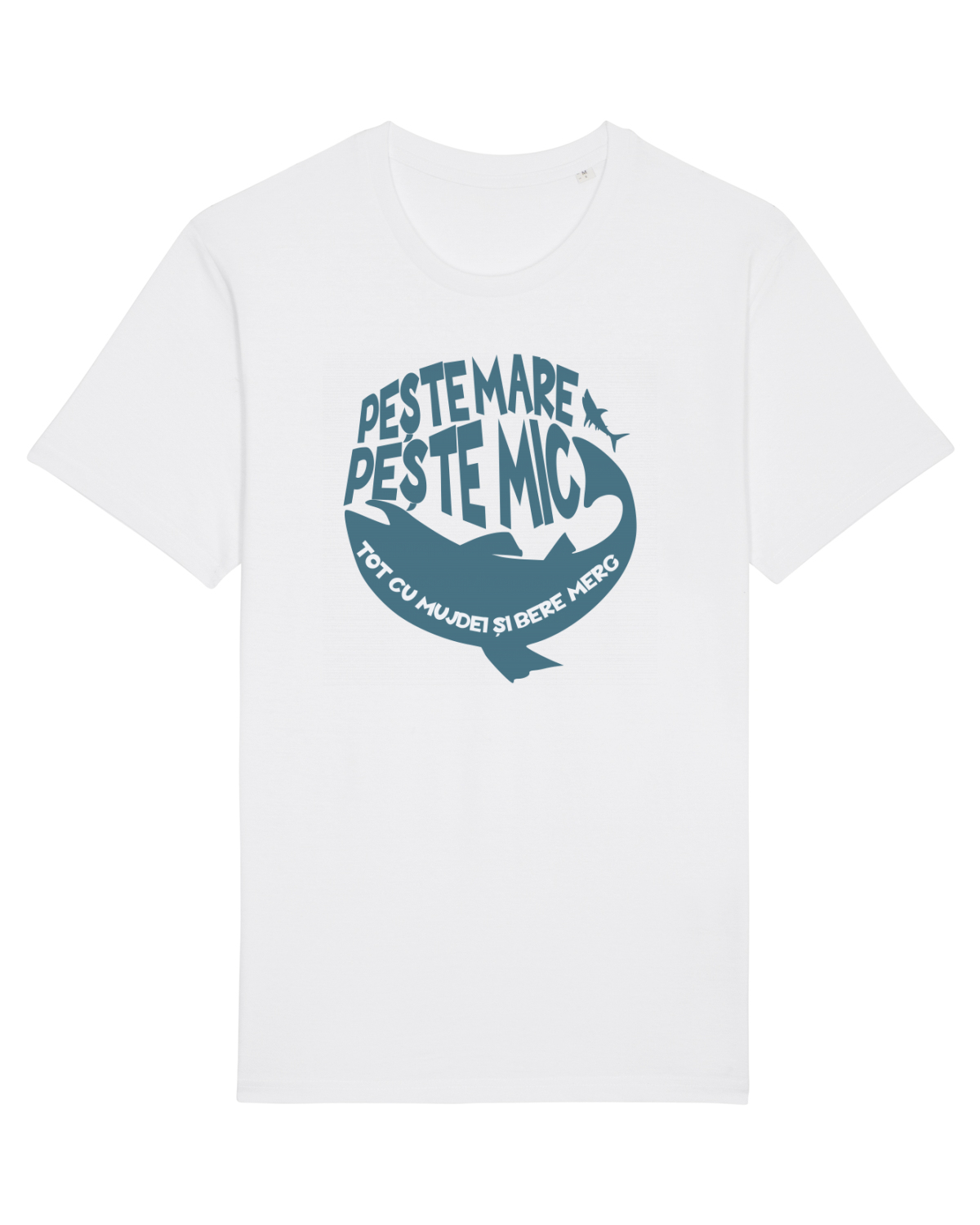 Tricou mânecă scurtă Unisex Rocker White