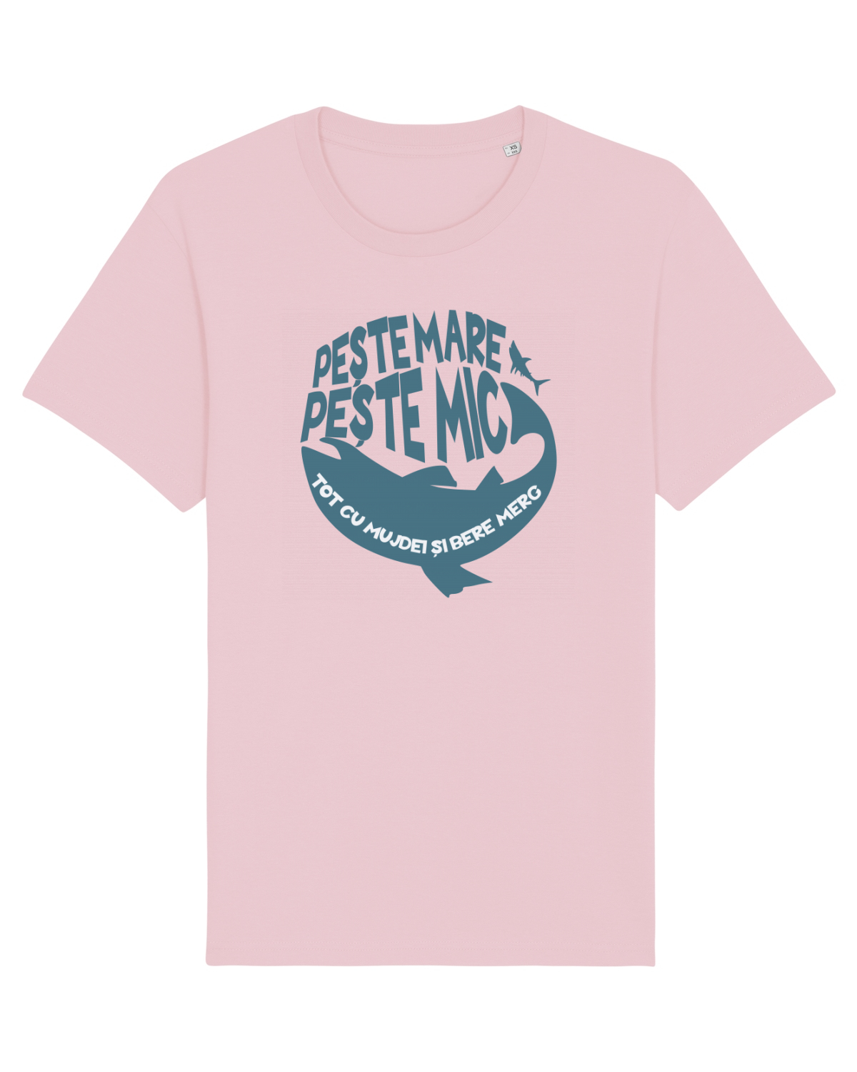 Tricou mânecă scurtă Unisex Rocker Cotton Pink