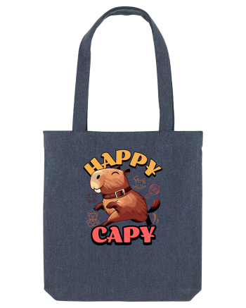 Capybara - Happy Capy Midnight Blue