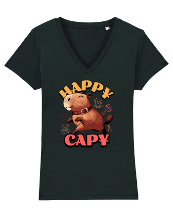 Capybara - Happy Capy Black
