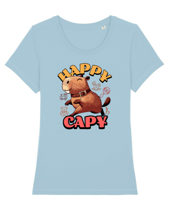 Capybara - Happy Capy Sky Blue