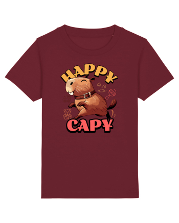 Capybara - Happy Capy Burgundy