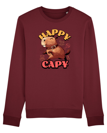Capybara - Happy Capy Burgundy