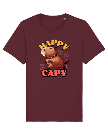 Capybara - Happy Capy Burgundy