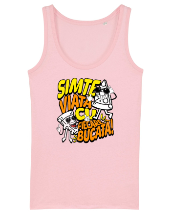 Cu pizza - Simte viața cu fiecare bucata Cotton Pink