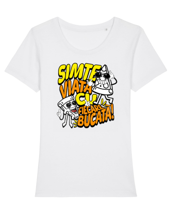Cu pizza - Simte viața cu fiecare bucata White