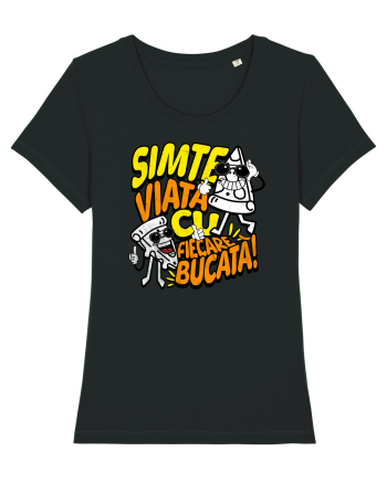 Cu pizza - Simte viața cu fiecare bucata Black