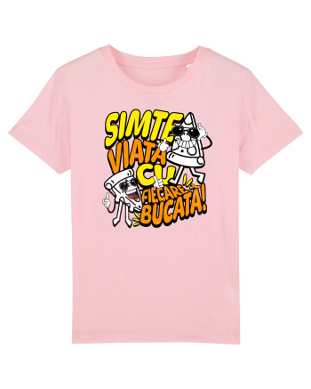 Cu pizza - Simte viața cu fiecare bucata Cotton Pink