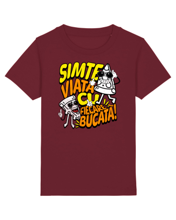 Cu pizza - Simte viața cu fiecare bucata Burgundy