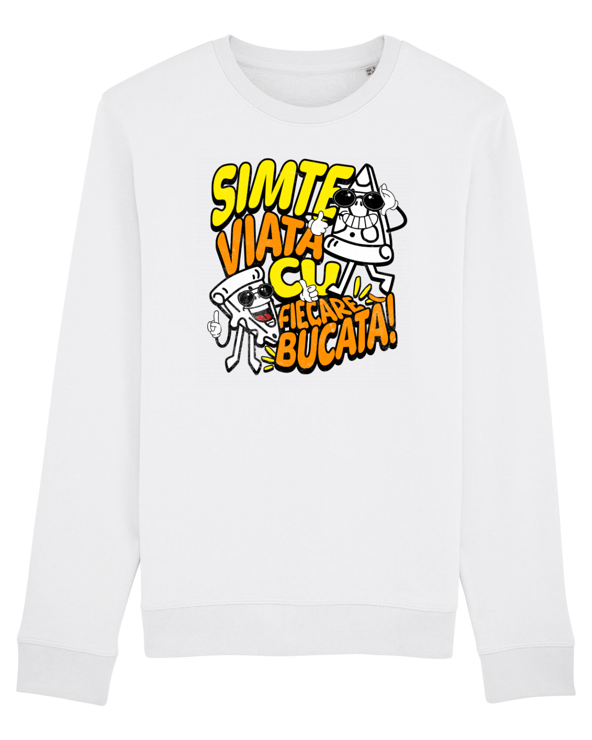 Bluză mânecă lungă Unisex Rise White
