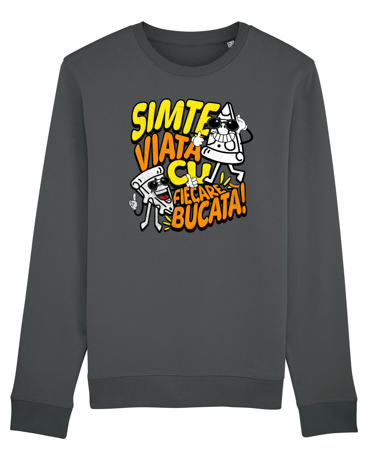 Bluză mânecă lungă Unisex Rise Anthracite