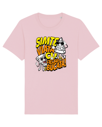 Cu pizza - Simte viața cu fiecare bucata Cotton Pink