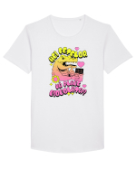 Crocodilul cuceritor Tricou mânecă scurtă guler larg Bărbat Skater