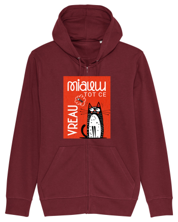 Cu pisici - Miau tot ce vreau  Burgundy