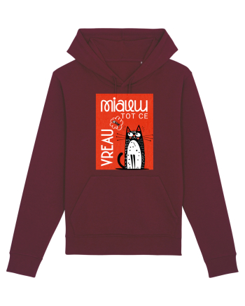 Cu pisici - Miau tot ce vreau  Burgundy