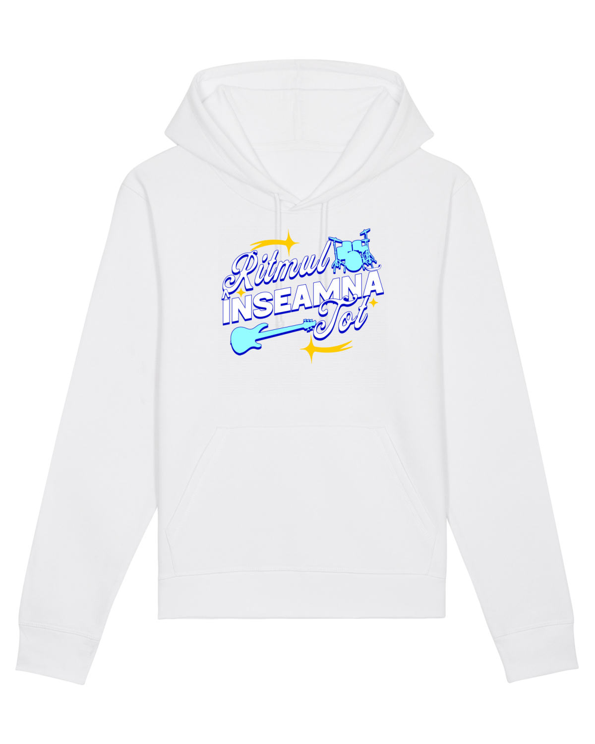 Hanorac Unisex Drummer White