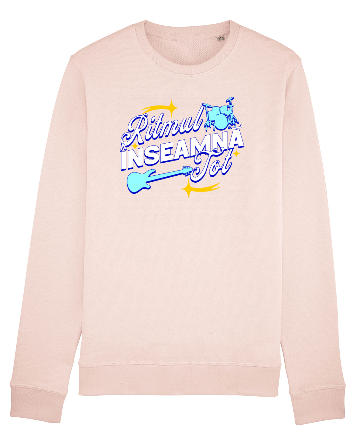 Bluză mânecă lungă Unisex Rise Candy Pink