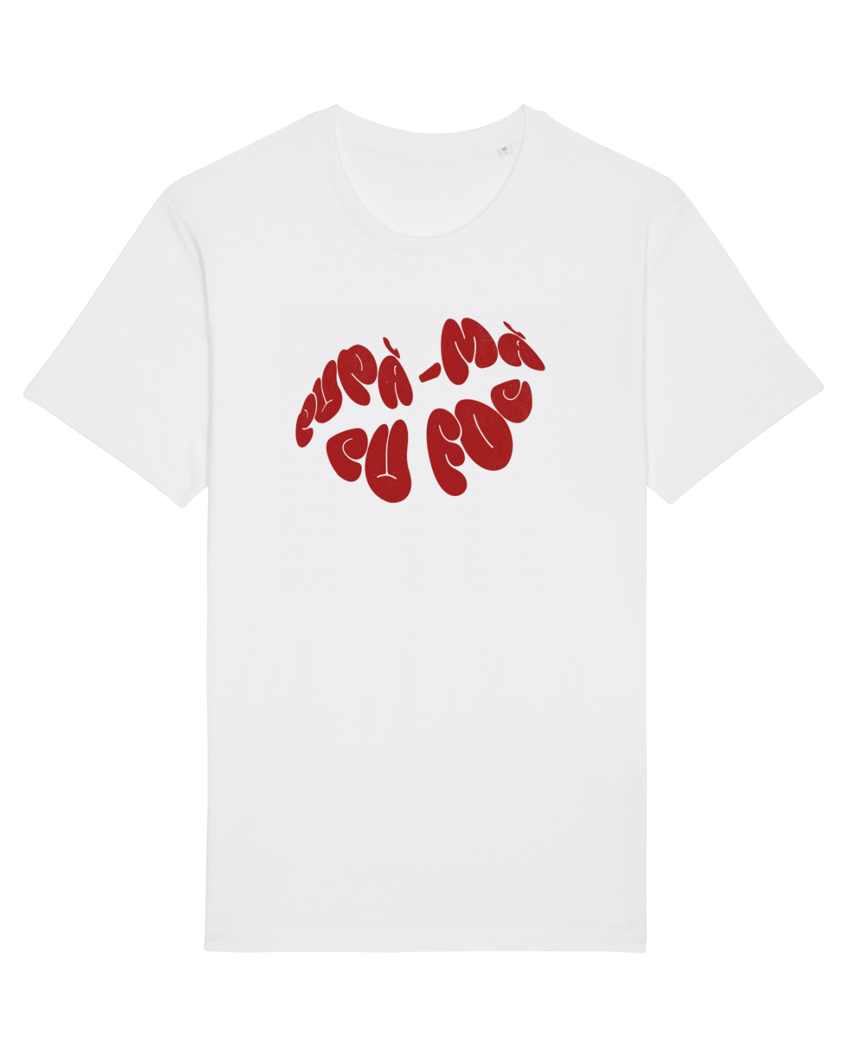 Tricou mânecă scurtă Unisex Rocker White