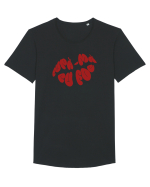 Cu Pupici - Pupa-ma cu foc Tricou mânecă scurtă guler larg Bărbat Skater