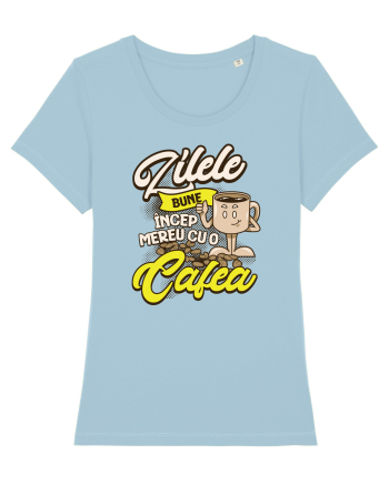 Cafea buna- Așa incep zilele bune Sky Blue