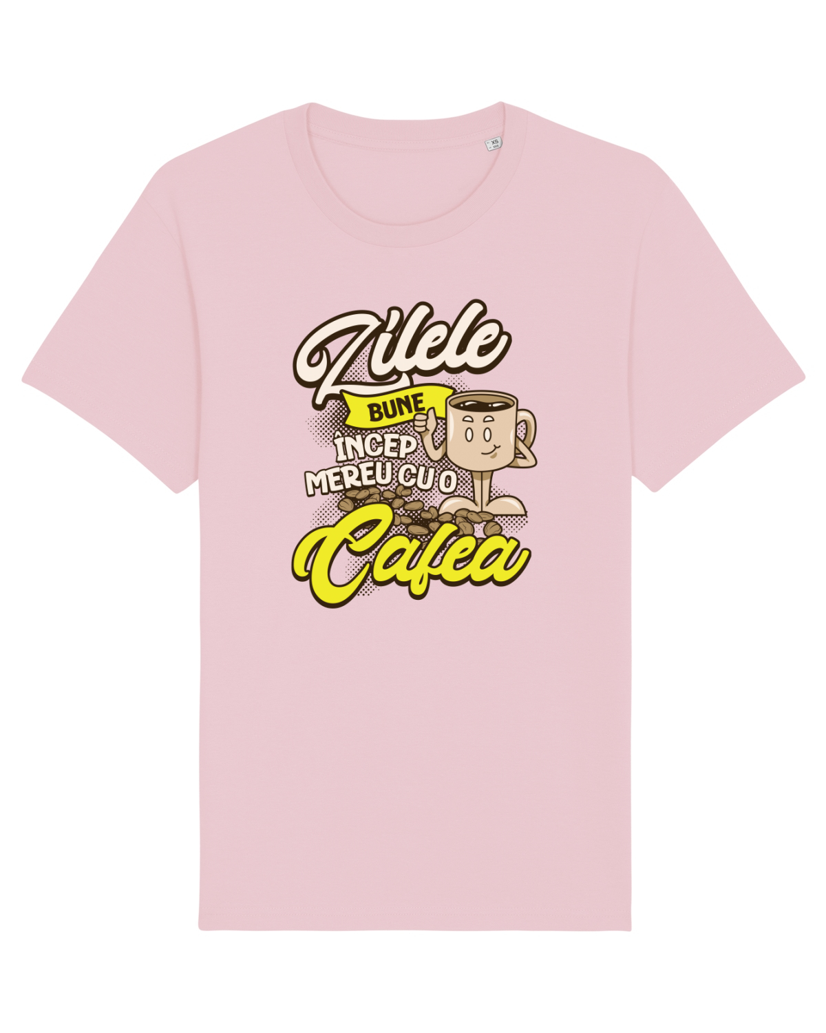 Tricou mânecă scurtă Unisex Rocker Cotton Pink