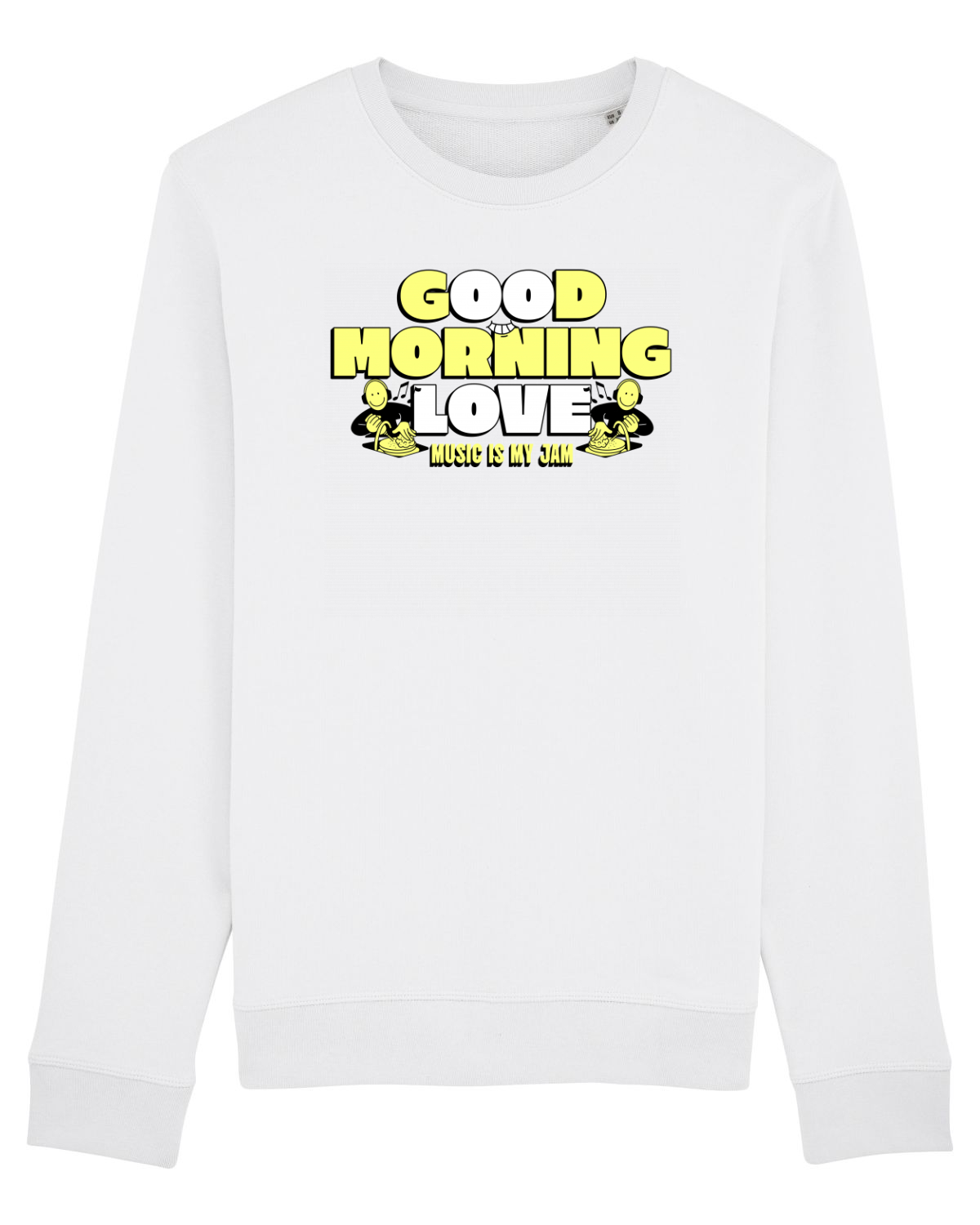 Bluză mânecă lungă Unisex Rise White