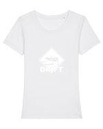 Just Drift Tricou mânecă scurtă guler larg fitted Damă Expresser