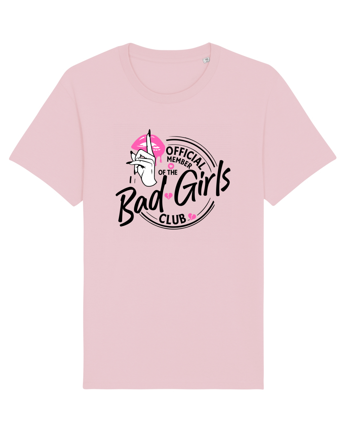 Tricou mânecă scurtă Unisex Rocker Cotton Pink