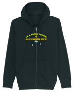 I`M A FRIDAY PERSON IN A MONDAY WORLD Hanorac cu fermoar Unisex Connector