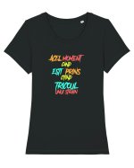 ACEL MOMENT CAND ESTI PRINS CITIND TRICOUL UNUI STRAIN Tricou mânecă scurtă guler larg fitted Damă Expresser