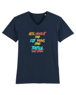 ACEL MOMENT CAND ESTI PRINS CITIND TRICOUL UNUI STRAIN Tricou mânecă scurtă guler V Bărbat Presenter