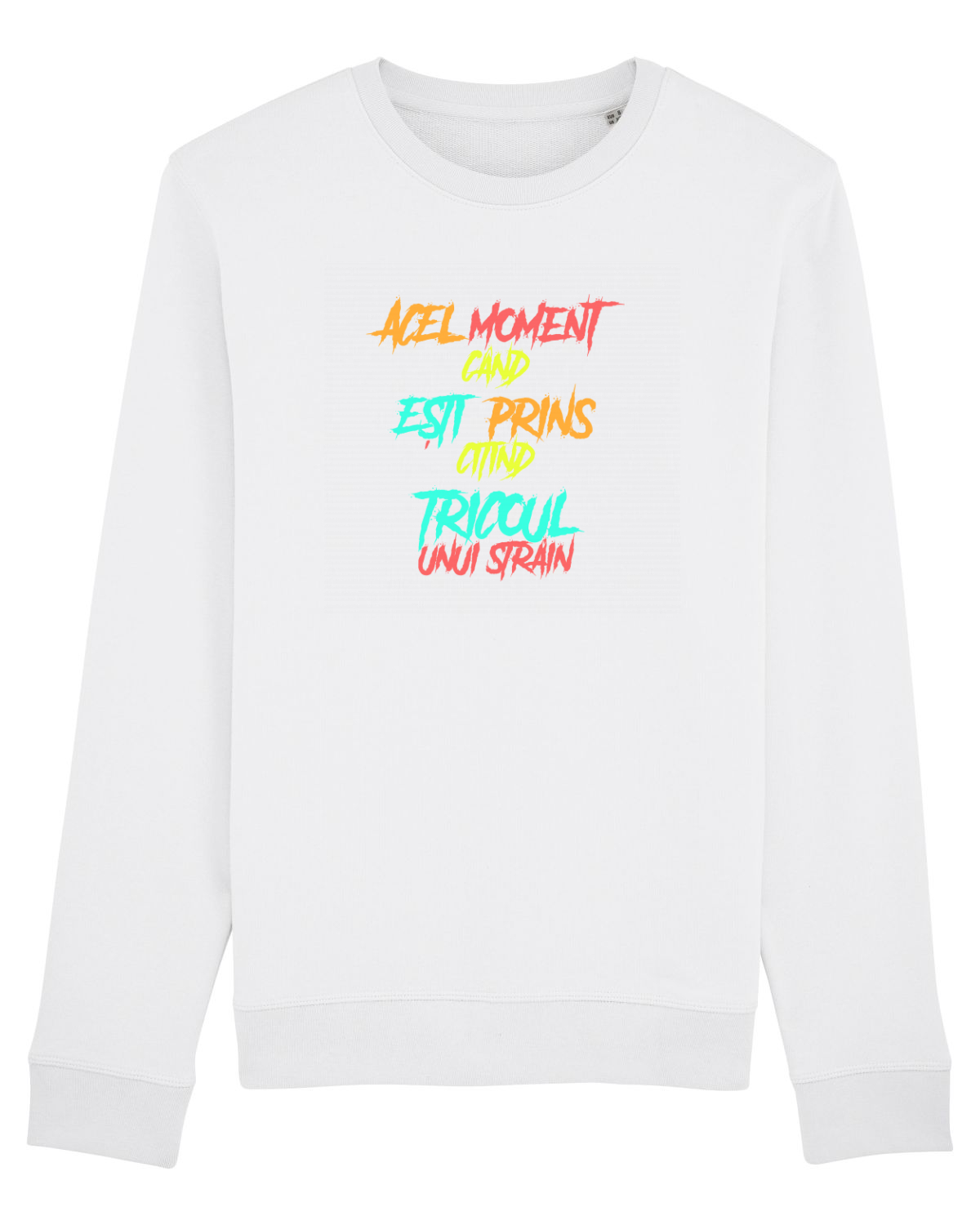 Bluză mânecă lungă Unisex Rise White