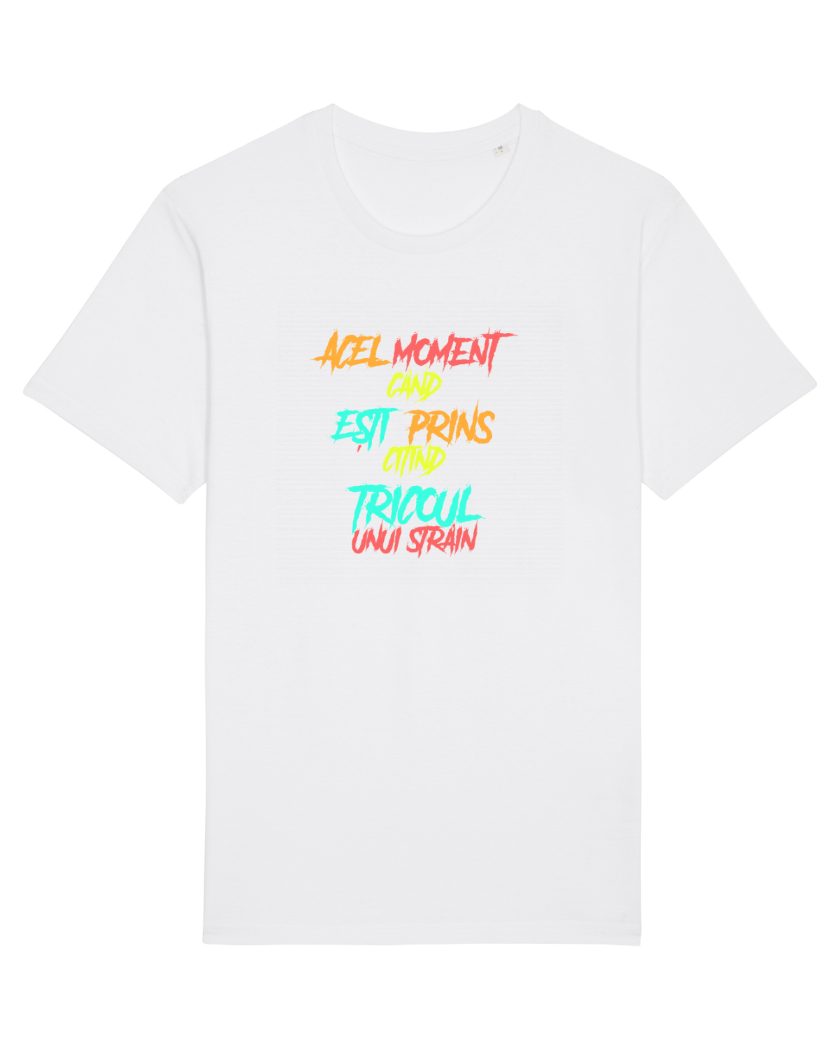Tricou mânecă scurtă Unisex Rocker White