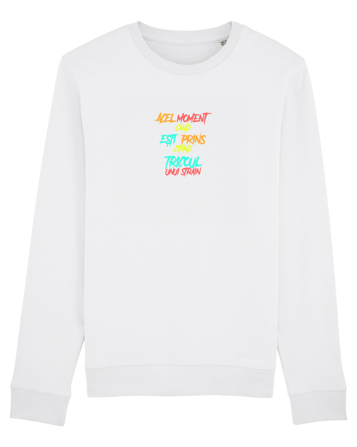 Bluză mânecă lungă Unisex Rise White