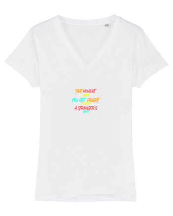 THAT MOMENT WHEN YOU GET CAUGHT READING A STRANGER`S SHIRT 2 White
