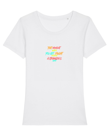 THAT MOMENT WHEN YOU GET CAUGHT READING A STRANGER`S SHIRT 2 White