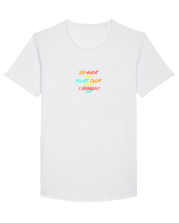 THAT MOMENT WHEN YOU GET CAUGHT READING A STRANGER`S SHIRT 2 White