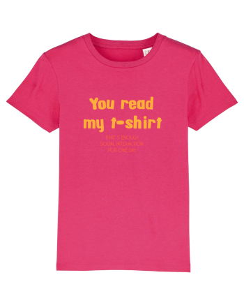 YOU READ MY T SHIRT, THAT`S ENOUGH SOCIAL INTERACTION FOR ONE DAY Raspberry