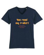 YOU READ MY T SHIRT, THAT`S ENOUGH SOCIAL INTERACTION FOR ONE DAY Tricou mânecă scurtă guler V Bărbat Presenter