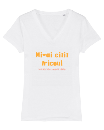 MI-AI CITIT TRICOUL, SUFICIENTA SOCIALIZARE ASTAZI White