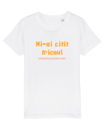MI-AI CITIT TRICOUL, SUFICIENTA SOCIALIZARE ASTAZI White
