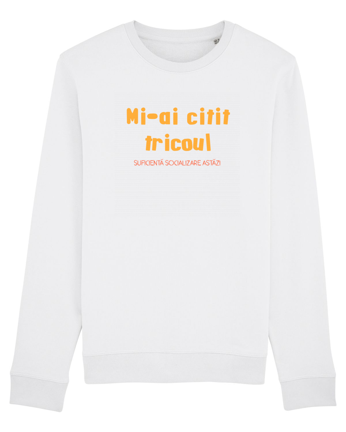 Bluză mânecă lungă Unisex Rise White