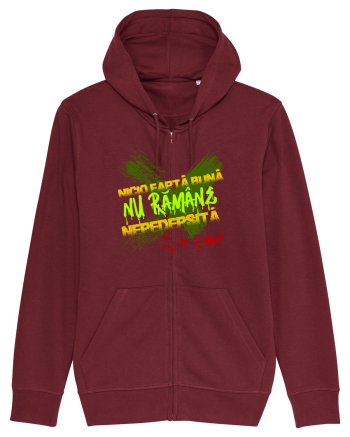 NICIO FAPTA BUNA NU RAMANE NEPEDEPSITA Burgundy