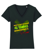 NICIO FAPTA BUNA NU RAMANE NEPEDEPSITA Tricou mânecă scurtă guler V Damă Evoker