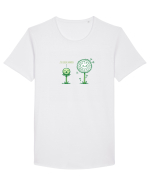 ITI BUBUIE MINTEA  Tricou mânecă scurtă guler larg Bărbat Skater