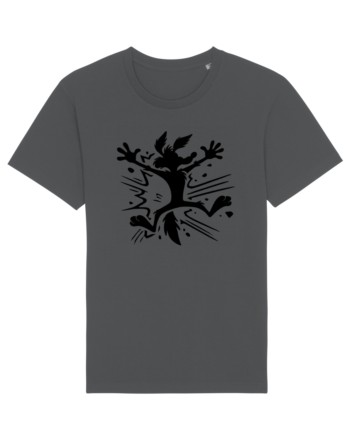 Tricou mânecă scurtă Unisex Rocker Anthracite