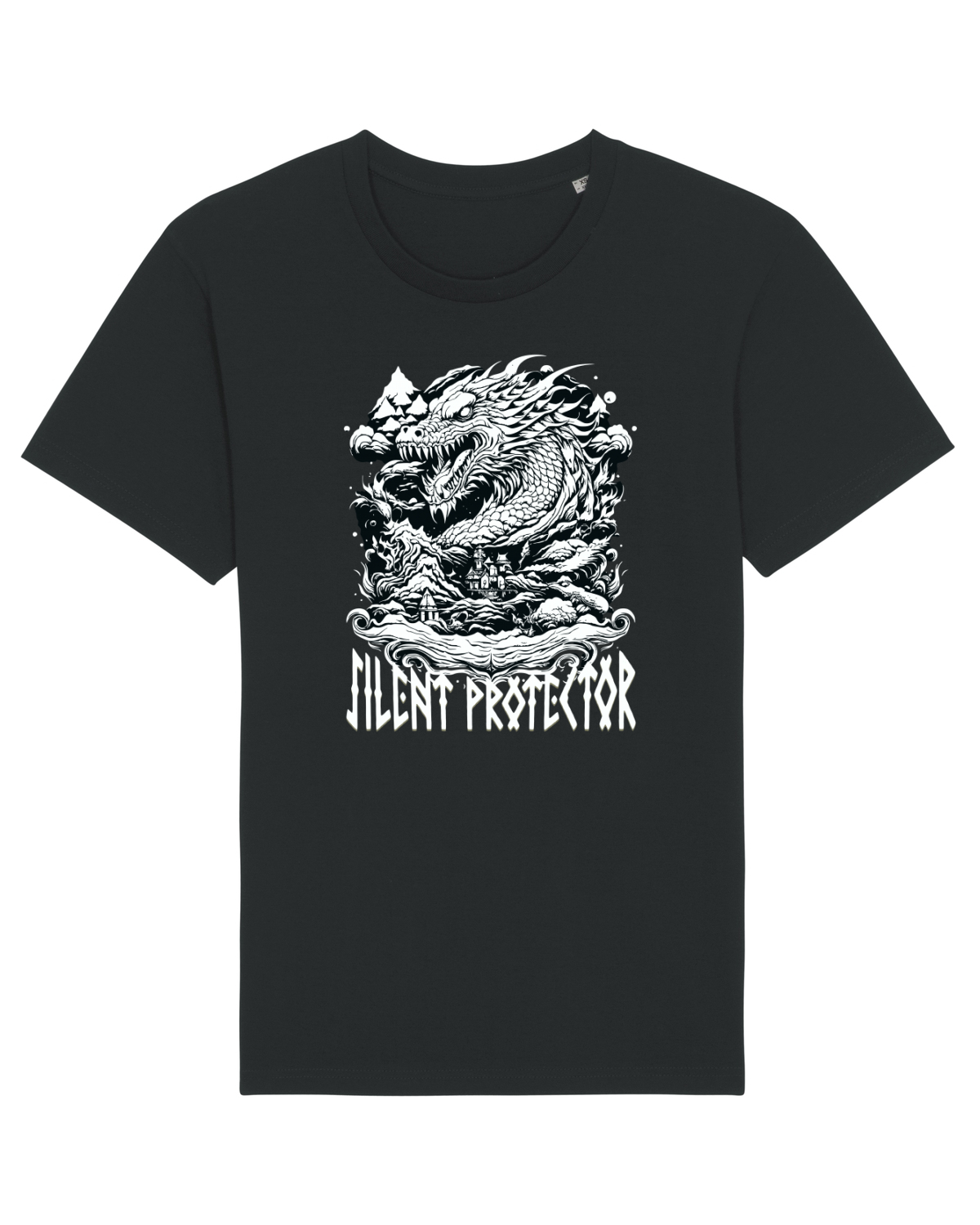 Tricou mânecă scurtă Unisex Rocker Black