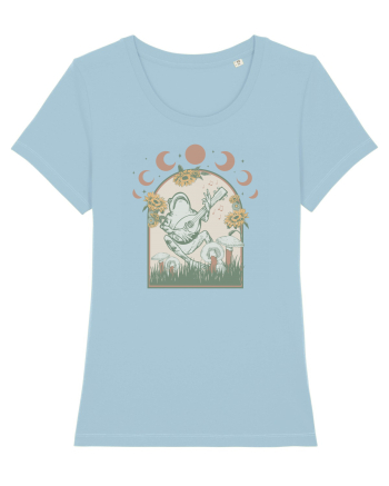 Cottagecore - frog Sky Blue